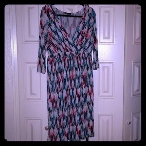 Flattering empire waist knee length dress